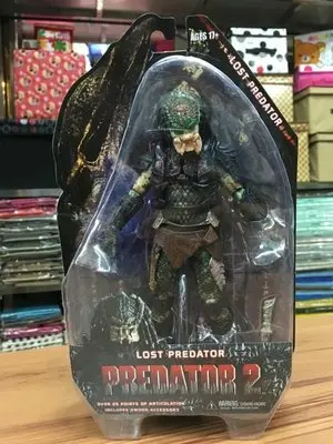 NECA AVP инопланетяне против Хищника серии шаман Lost Scout Сталкер/фильм Elder Predator змей Охотник фигурка игрушка 18 см - Цвет: Небесно-голубой