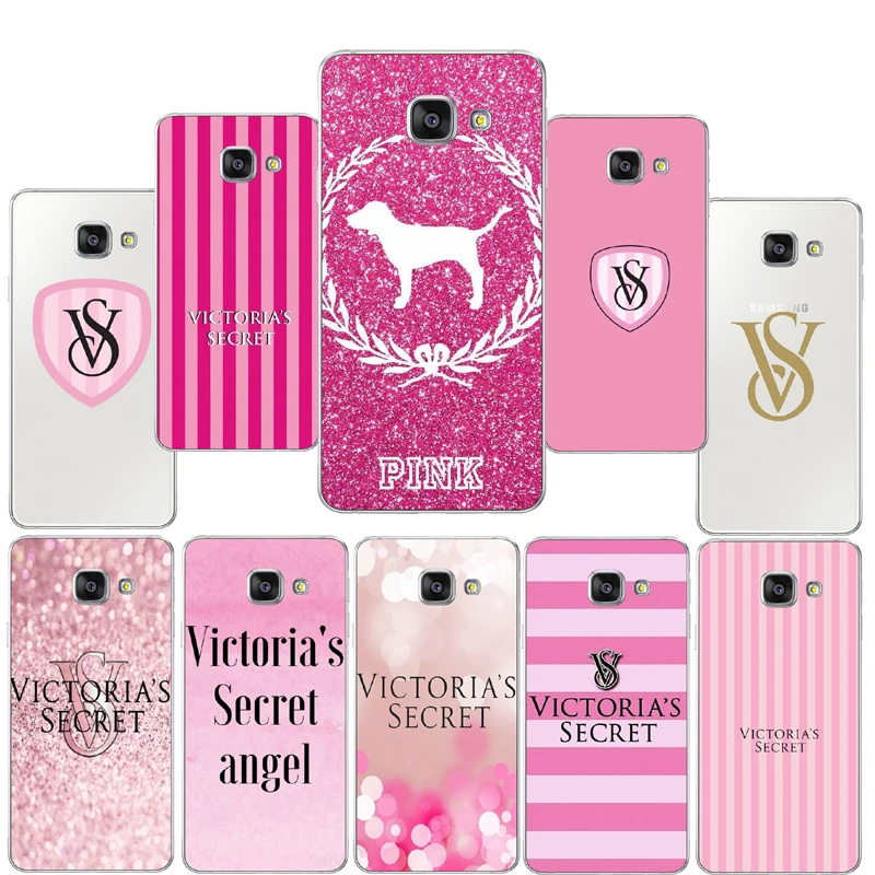 

fashion pink Color Victoria secret Silicon TPU Soft Case For Samsung S6 S7 S8 S6Edge S8Plus NOTE9 2 3 4 5 8