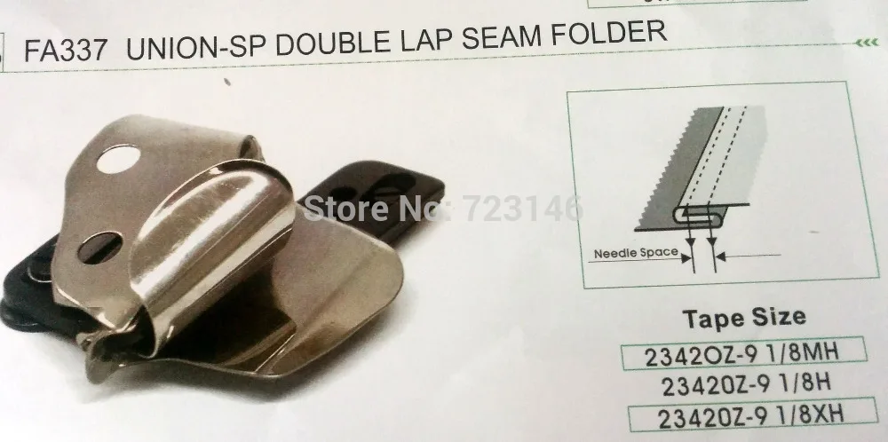 

MADE IN JAPAN LOCKSTITCH DOUBLE FOLD BIAS BINDER HEMMER&HEMMER FEET FOOT SW75U SINGLEUP TURN HEMMER