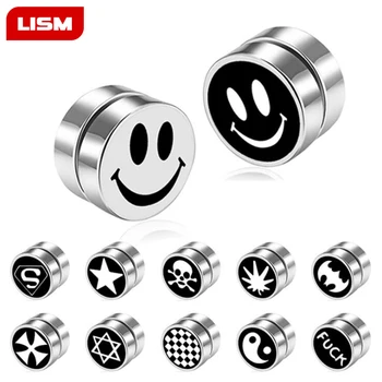 

High quality titanium steel No Ear Hole Simple Accessories Popular Jewelry Cheap Gift Women Men Earrings New Magnet Earrings