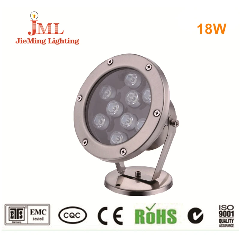 Nuevo LED llevó la iluminación del acuario LED lámpara de luz subacuática para la piscina PISCINA coral 18 W dc24v IP68 impermeable Natación piscina