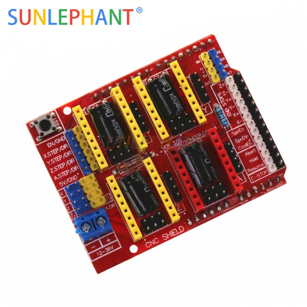 A4988 Драйвер CNC Щит Плата расширения V3 гравер Щит 3d принтер ЧПУ для arduno CNC щит V3