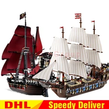 LP 16009 Королева Анна мести+ 22001 имперских военных кораблей модель строительный конструктор для детей Пираты LPings игрушки Клон 4195