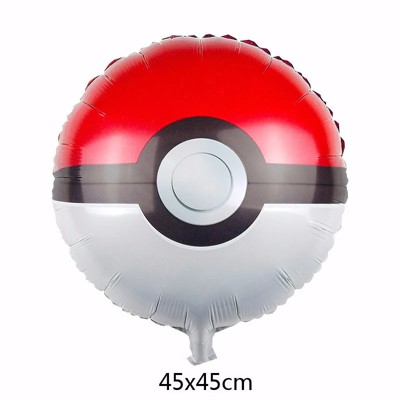 KUWANLE 10 шт./лот 18 дюймов круглый воздушный шар &quotПокемон&quot PokeBalls Пикачу фольги