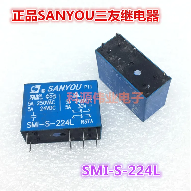 

Реле SMI-S-224L 24VDC 8PIN 5A SMI-S-212L 12VDC