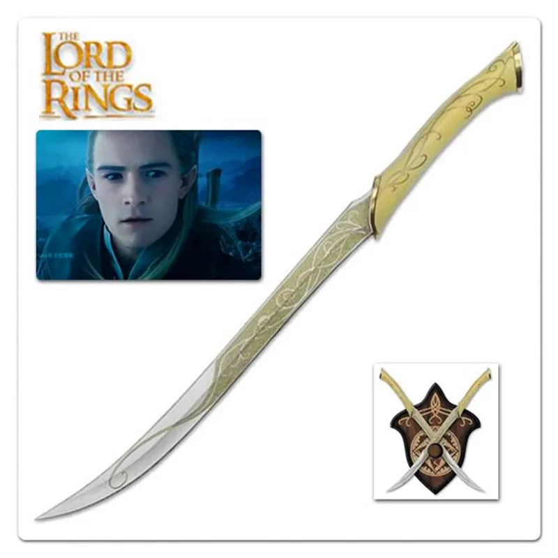 Hobbit und 1 1 Herr der Ringe elf prince Legolas schwert film schwerter und hängen bord Rolle