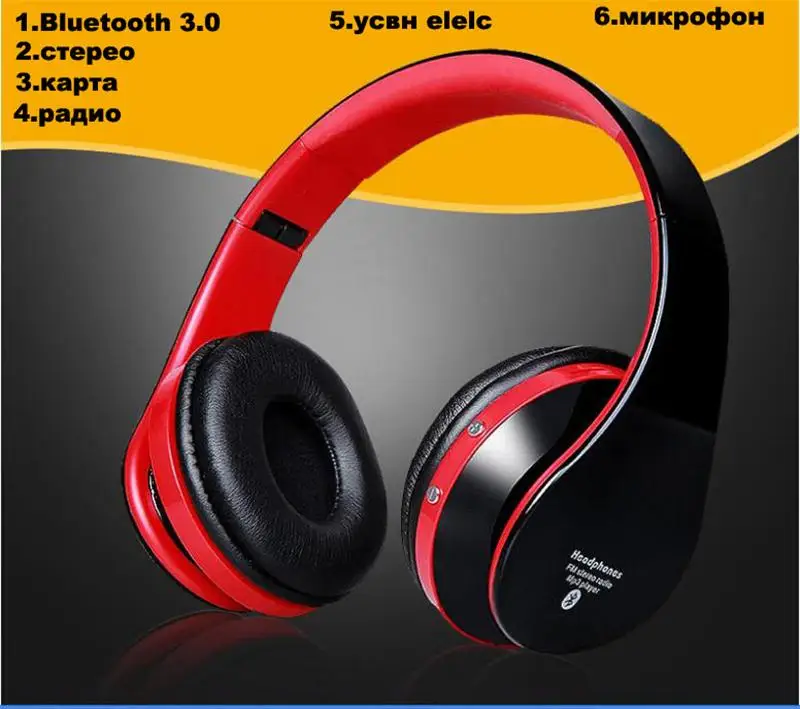 

Bluetooth Foldable Headphone Headset With Mic TF Card Supported High Fidelity Surround Sound Noise Canceling Wireless Stereo H1B