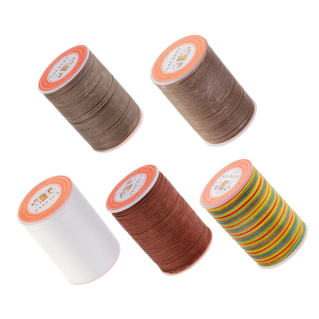 5Pcs 0.45mm Waxed Polyester Cord DIY Jewelry Making Bracelet Thread String