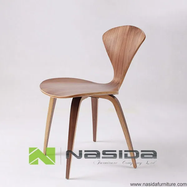 CH177 Natural side chair walnut or ash wooden Norman Cherner Chair Plywood chairs red black white dining chair free shipping