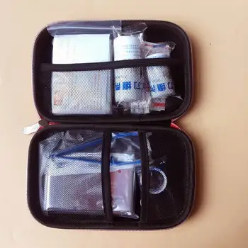 

50pcs Red Color First Aid Kits Portable Outdoor Survival Disaster Earthquake Emergency Bags Vehicle Mounted Medical Package sets