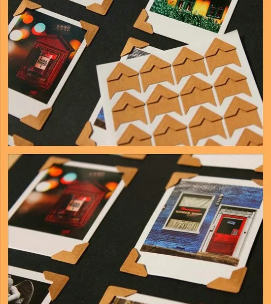 50 листов(1200 наклеек)/Лот, крафт-изображение на бумаге угловые наклейки, наборы для вырезок, вискозный альбом, материалы для рукоделия, Классическая Игрушка
