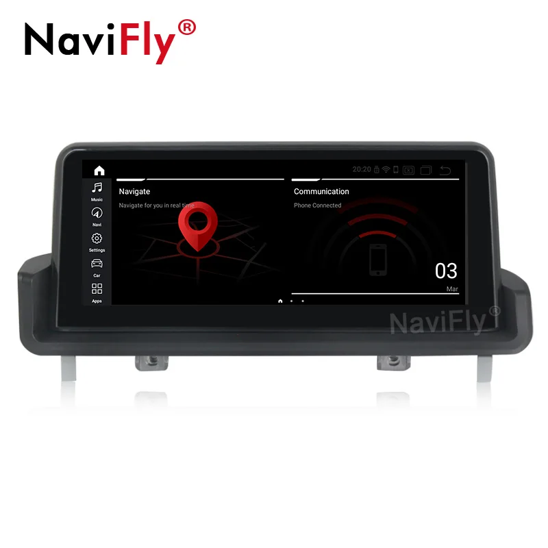 NaviFly 4 Гб+ 64 Гб 8 ядер Android 9,0 gps навигация автомобильный мультимедийный плеер для BMW 3 serise E90 E91 E92 E93 10,25 дюймов ips экран