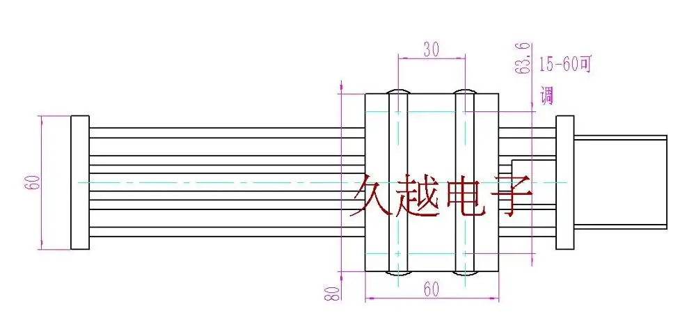 Комплект направляющих для оси Z с шаговым двигателем NEMA42 100-300 мм эффективный ход TR8 свинцовый винт для ЧПУ Reprap 3D принтер