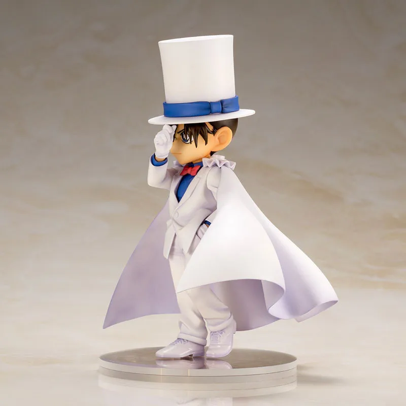 

Detective Conan Kudou Shinichi Conan Edogawa White dress Fashion PVC Art Craft Decoration 6Inches Action Figure Toy Z265