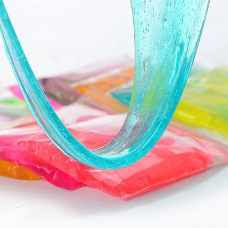 1PCS New Transparent Crystal Mud Modeling Cute Children Intelligent Magic Playdough Lizun Slime Kids Toys