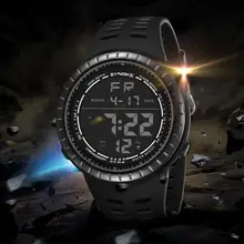 Военные Спортивные часы многофункциональные 50 м водонепроницаемые часы светодиодный цифровые часы двойного действия мужские часы relogio masculino цифровые