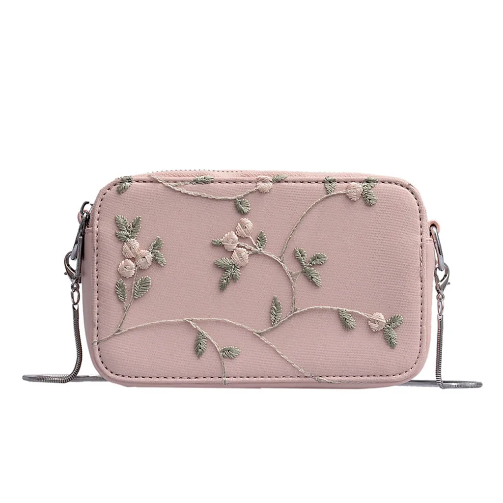 Новая женская сумка с кружевными цветами, женская сумка высокого качества, новая женская сумка-мессенджер, сумка-мессенджер bolsa feminina - Цвет: Pink