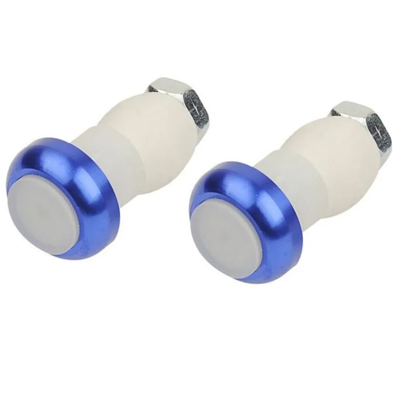 Discount Waterproof Bicycle Bike Handle Bar End Plug 2 mode Red Light LED Warning Safety Lamp 2 Mode Fast Flashing Continuous #2M18 2