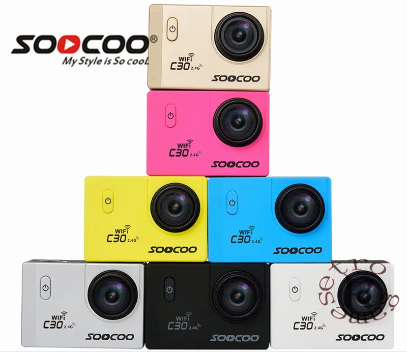Оригинальная Экшн камера SOOCOO C30 / C30R 20 МП 4K Wifi Ultra HD 1080P/60FPS Go Водонепроницаемая мини