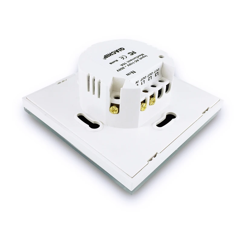 QIACHIP Afstandsbediening WIFI Touch Schakelaar Светодиодная лампа ЕС 220 В 1 банда умный Domotica модуль