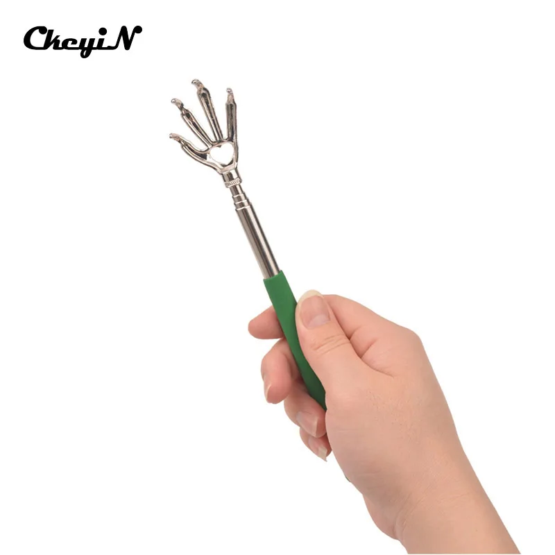 

CkeyiN Portable Claw Telescopic Ultimate Stainless Steel Back Scratcher Extendible From 21.5 to 58cm Portable Handy Scratch Tool