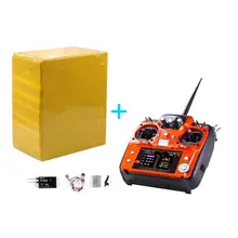 RadioLink AT10 II 2.4Ghz 12CH RC Transmitter with R12DS Receiver PRM-01 Voltage Return Module Battery for RC Quadcopte