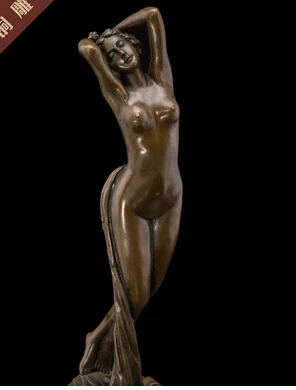 

abstracta desnudo femenino figura estatua escultura moderna Real bronce cobre amarillo China wholesale factory Bronze Arts