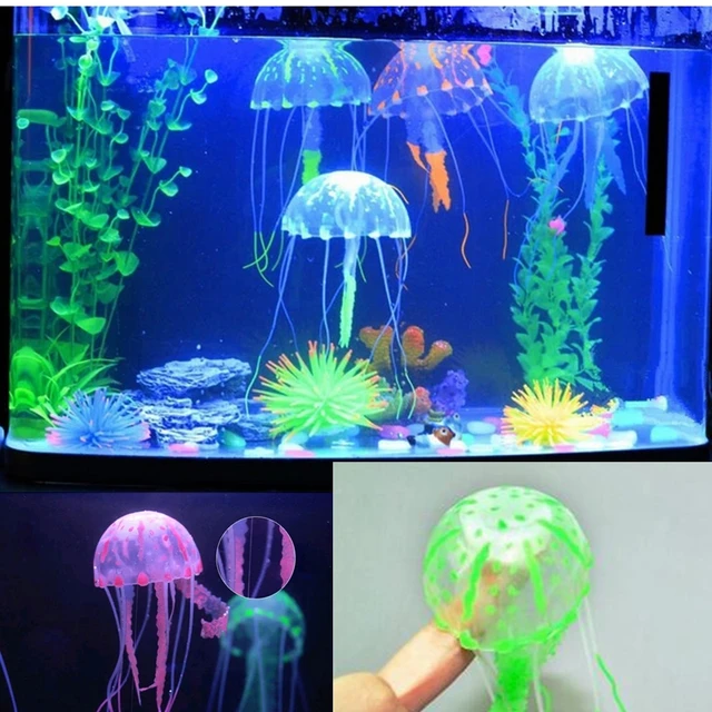 Aquarium Ornaments Fish Tank Decor Vivid Glowing Effect Artificial