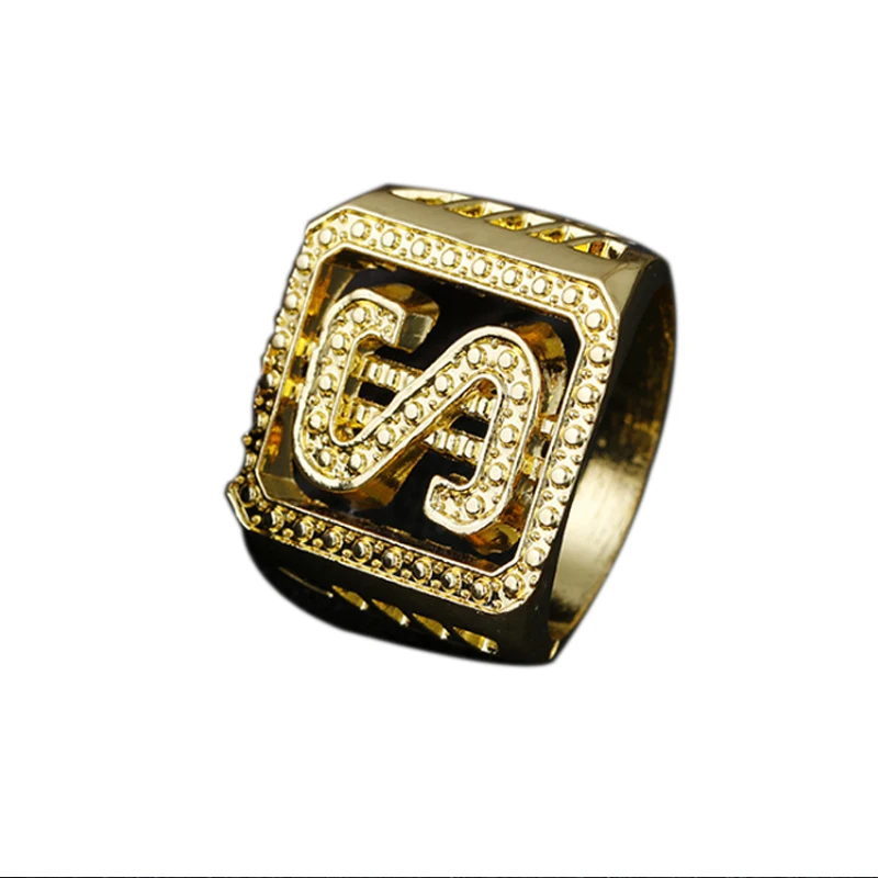 Men Hip hop US Dollar Money Ring Zinc Alloy Iced Out Bling Gold Rings for Mens Jewelry Money