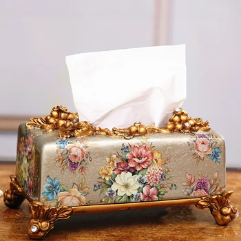 

Take the fox continental retro paper towel box living room table decor decoration napkin paper towel box box