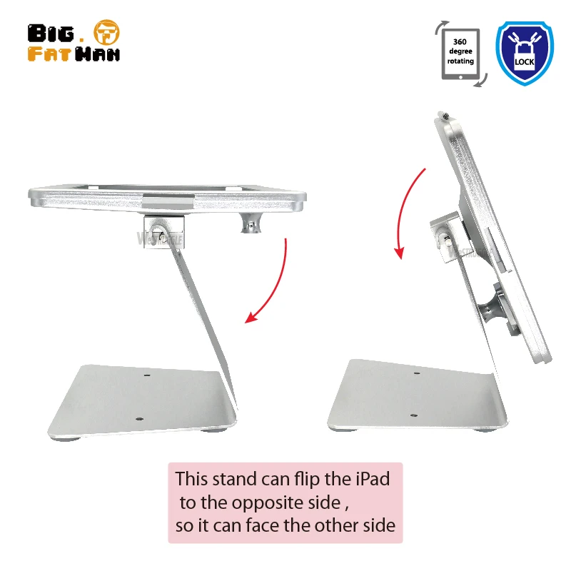 Pаспродажа Настольный держатель для iPad 2 3 4 air Pro 9,7 2017 Анти кражи корпус с подставкой с ключевыми планшет держатель флип под разными углами коробка