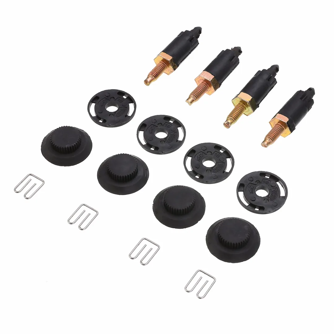 8pcs HDI Engine Cover Bolt Bonnet Hood Clip Studs Bolts Kit For Peugeot 307 406 For Citroen