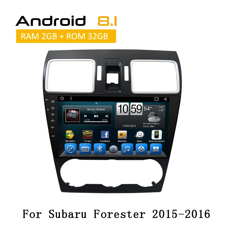 

2 Din 9 Inch Car Stereo GPS Navigation For Subaru Forester 2015 2016 Android Radio Support Mirror Link AUX Input/output no DVD