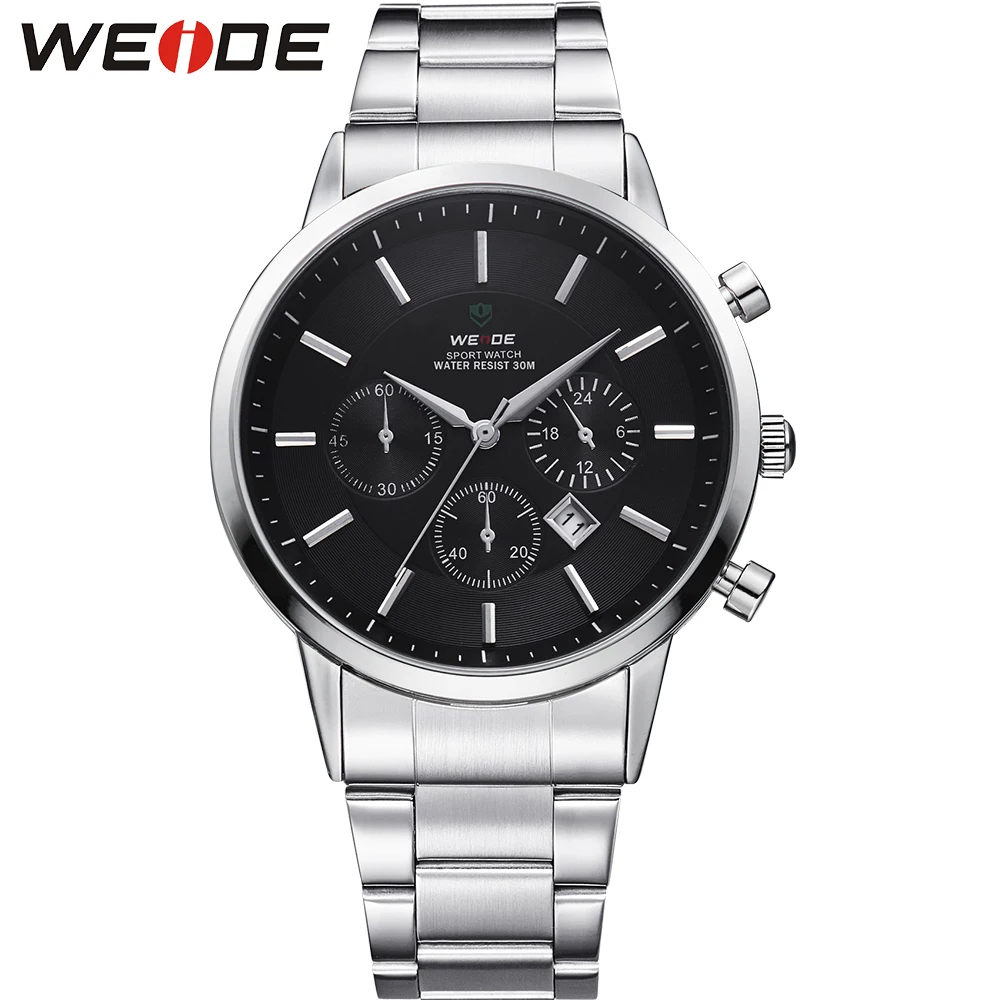 

WEIDE Luxury Brand Military Watches Mens Quartz Sports Watch Analog Calendar Date Day Quartz 30 Meter Waterproof relojes hombre