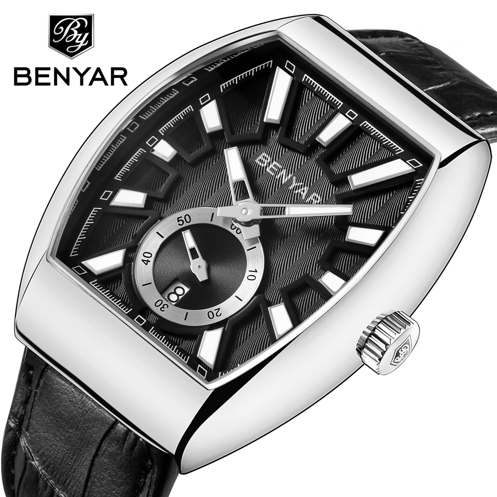 Reloj Hombre 2018 BENYAR новые роскошные брендовые кварцевые часы мужские