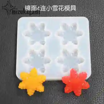 

UV Resin Jewelry Liquid Silicone Mold 3D Snowflake Shape Resin Charms Molds For DIY Intersperse Decorate Making Molds
