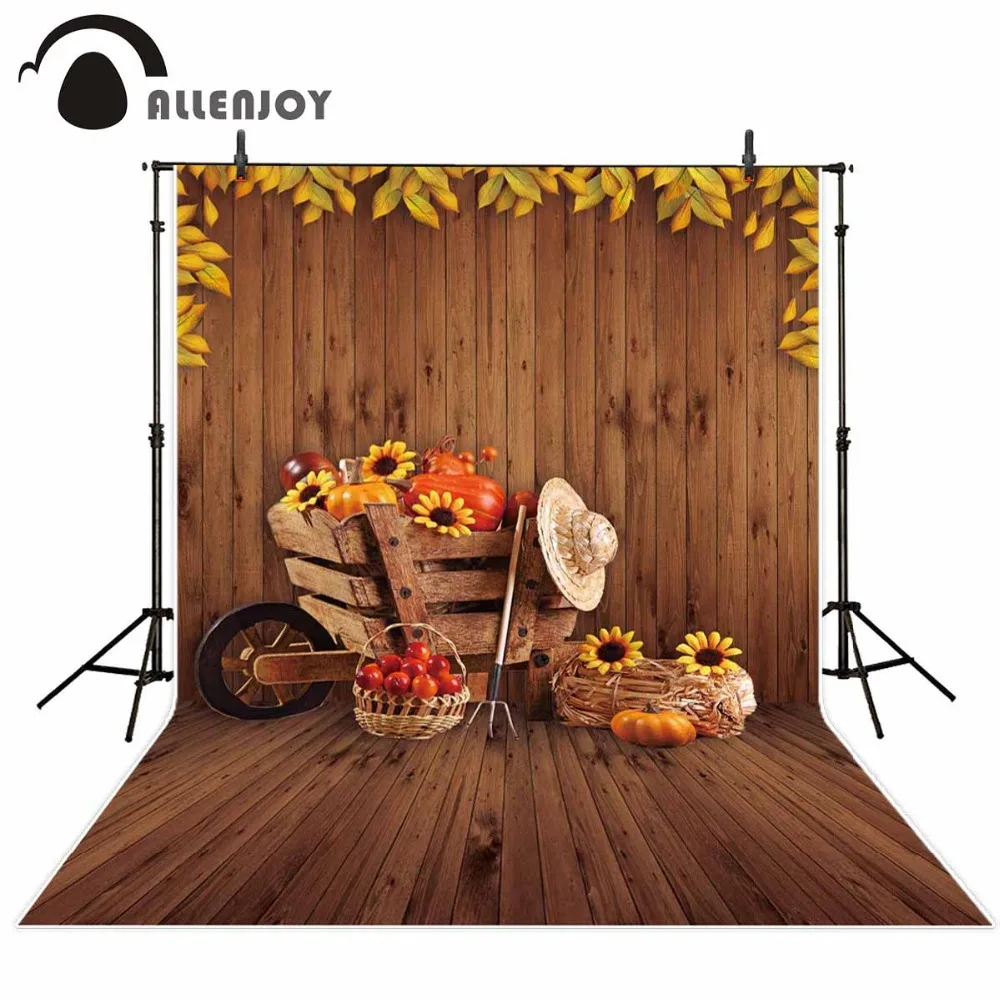 Allenjoy photography backdrop brown fram carts sunflower autumn newborn photo studio photocall background custom allenjoy photo backdrop flower wedding love glitter pink background fantasy props for newborn photocall photobooth customize