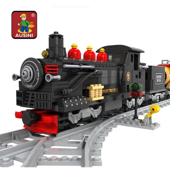 

25812 462pcs Train Railway engine Constructor Model Kit Blocks Compatible LEGO Bricks Toys for Boys Girls Children Modeling