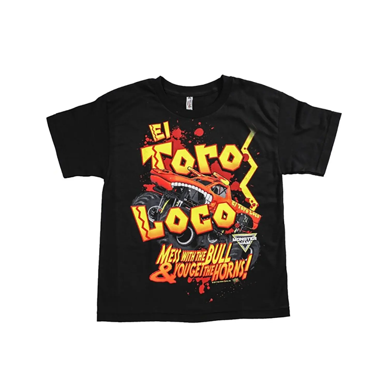 Fashion Logo Printing T Shirts Men's Short Monster Jam Big