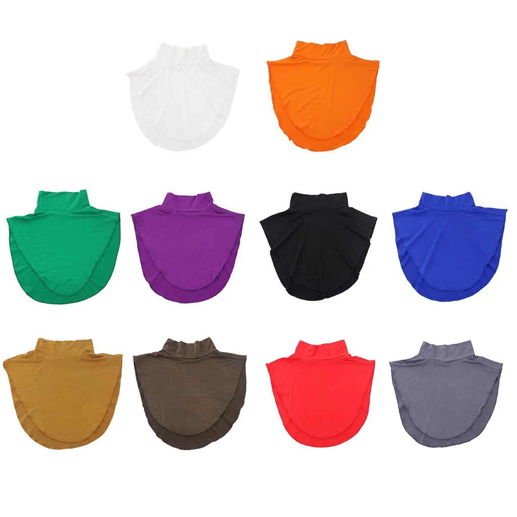 

Detachable Modal Solid Fake Collar Women Turtleneck Collar Dickey Blouse Top Stays Dickies Half Top Neck Cover