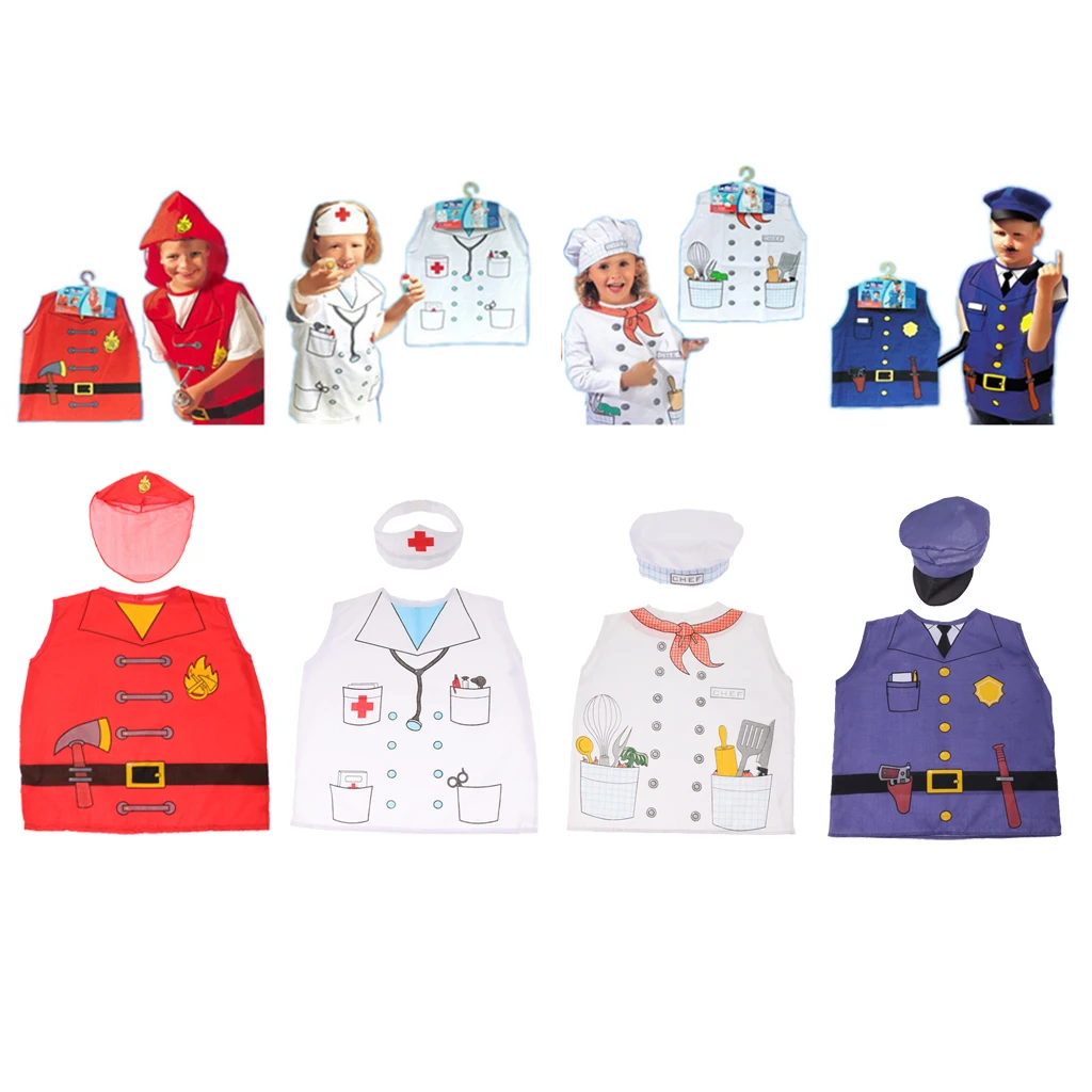 

High quality Kindergarten Performance Props Role-Playing Costumes for pretend play Doctor Occupations toys