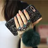 ONEPLANT Glitter Luxury Diamond Gem Bracelet Chain Tassel Fox Fur Ball Case Cover For iPhone 5S 6 6S 7 8 Plus X XR XS Max Case ► Photo 1/6