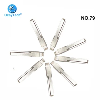 

OkeyTech 10pcs/lot NO.79 KD Key Blade Remotes Control Metal Flip Folding Universal Uncut Blank HU43 Blades for Vauxhall Opel #79