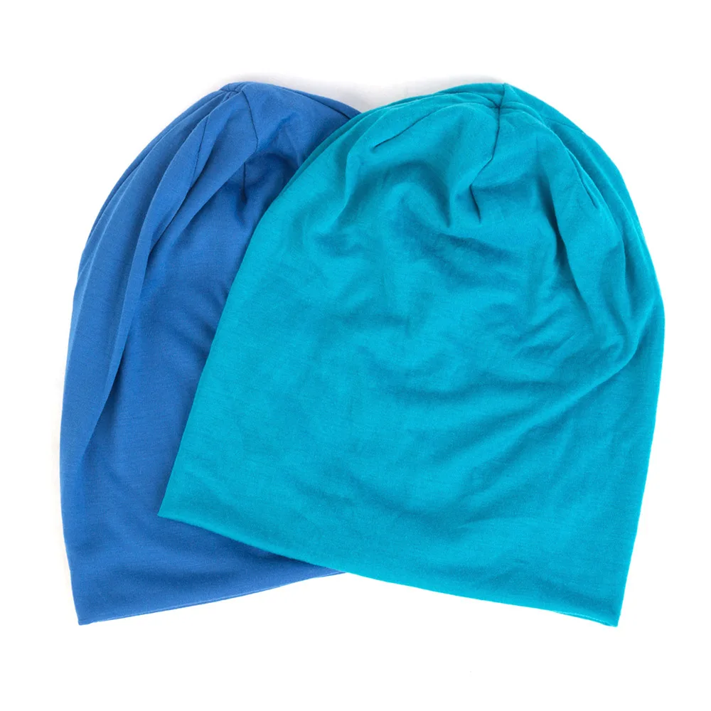 Spring Women Men Unisex Solid Color Slouchy Beanie For Women Fashion Man Caps Turban Skullies Beanies Female Hats Elastic