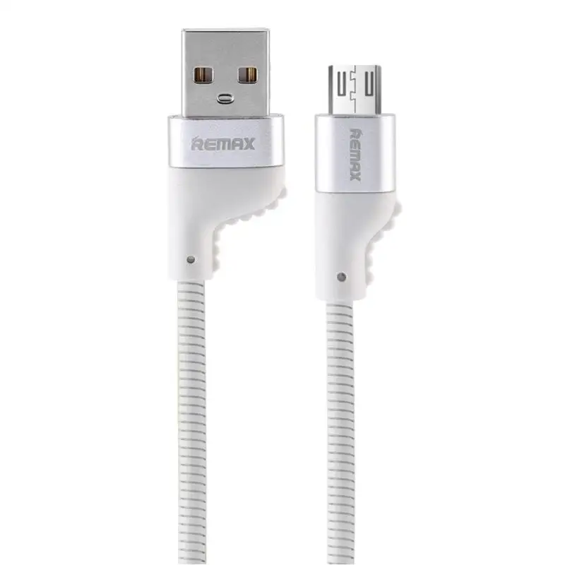 REMAX RC-108m TPE Micro USB Charger Line 1m/3.3ft 2.1A Fast Charging Data Sync Charging Cable Wire Cord for Android Mobile Phone - Цвет: Белый