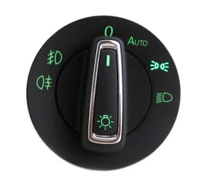 Поступление/выход из дома автоматический головной светильник переключатель светильник Модуль датчика для VW Glof MK7 13-16 Skoda Octavia Superb - Цвет: Green For Skoda