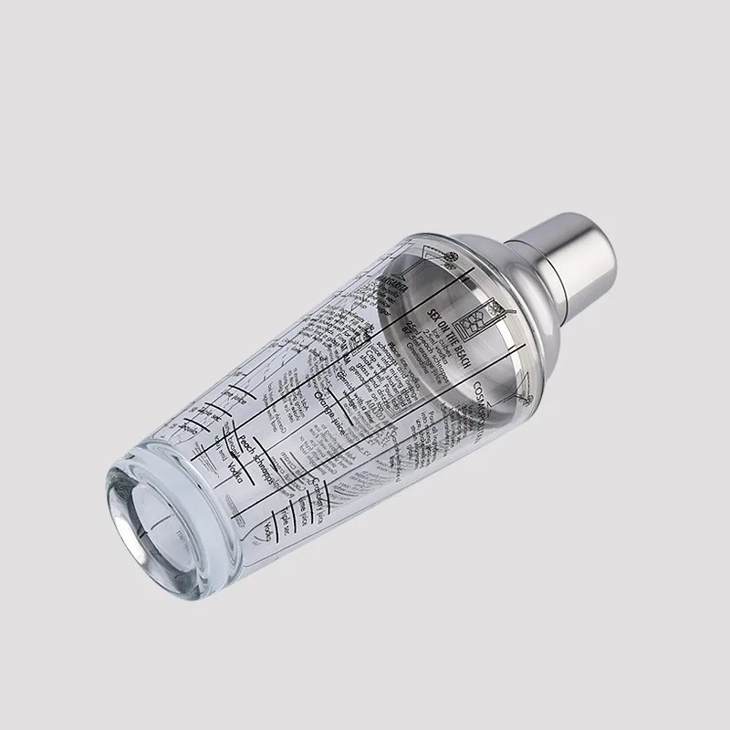 

400ml Mix Master Glass Recipe Cocktail Shaker Bar Tools