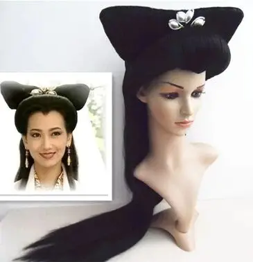 

ancient black hair chinese ancient hair black long vintage hair for women ancient princess hair princess party