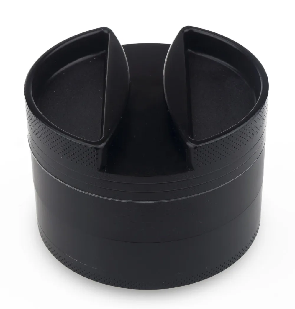 

Formax420 75mm 4 Layers Black Zinc Alloy Big Herb Grinder Spice Muller