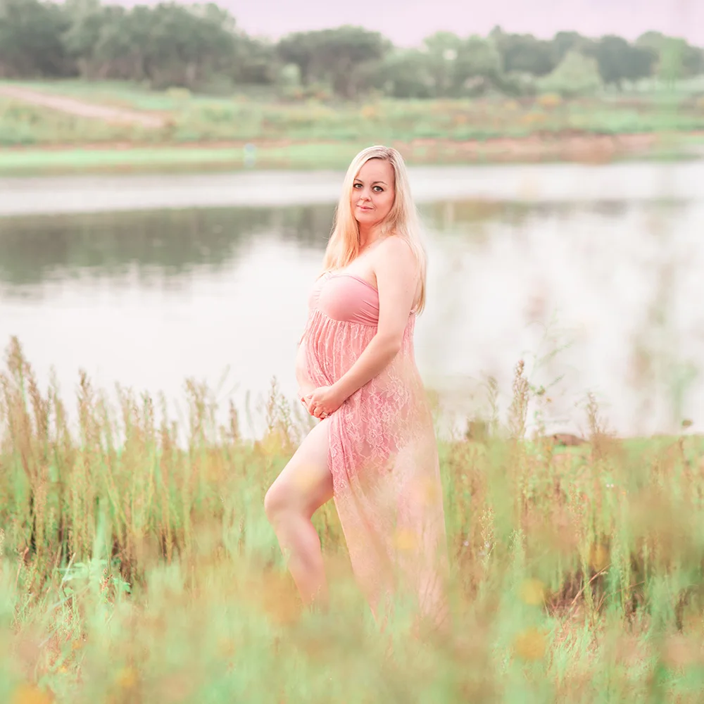D& J летнее платье кружевное платье для беременных для фотосессии стрейч длинное, кружевное до пола беременности и родам Подставки для фотографий Беременность платье